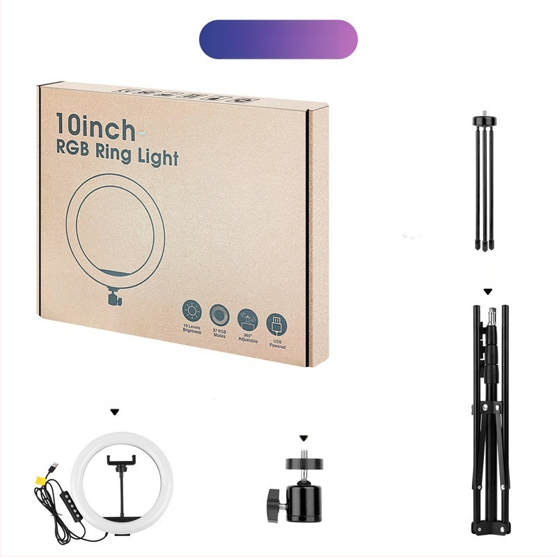 LED светлина за запълване MJ26 — под 10W, 5V, три температури на цвета, ръчно използване за излъчване на живо