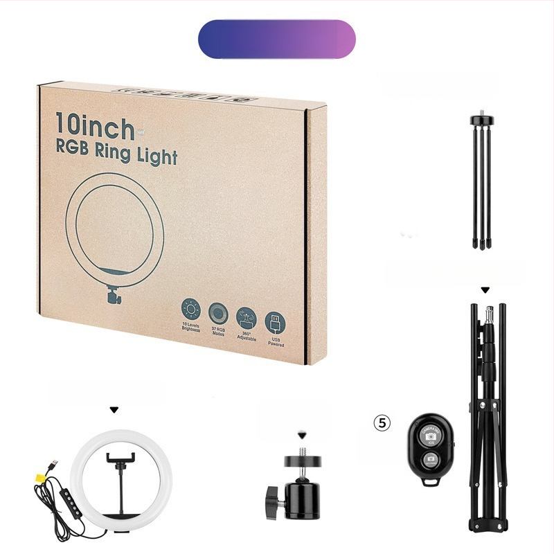 LED светлина за запълване MJ26 — под 10W, 5V, три температури на цвета, ръчно използване за излъчване на живо