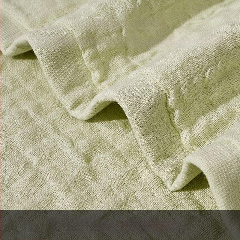 Zīdaiņu vannas dvielis no 100% kokvilnas, sešu slāņu gáze dvielis, 32 pavedienu plāns aušana, augsta blīvuma