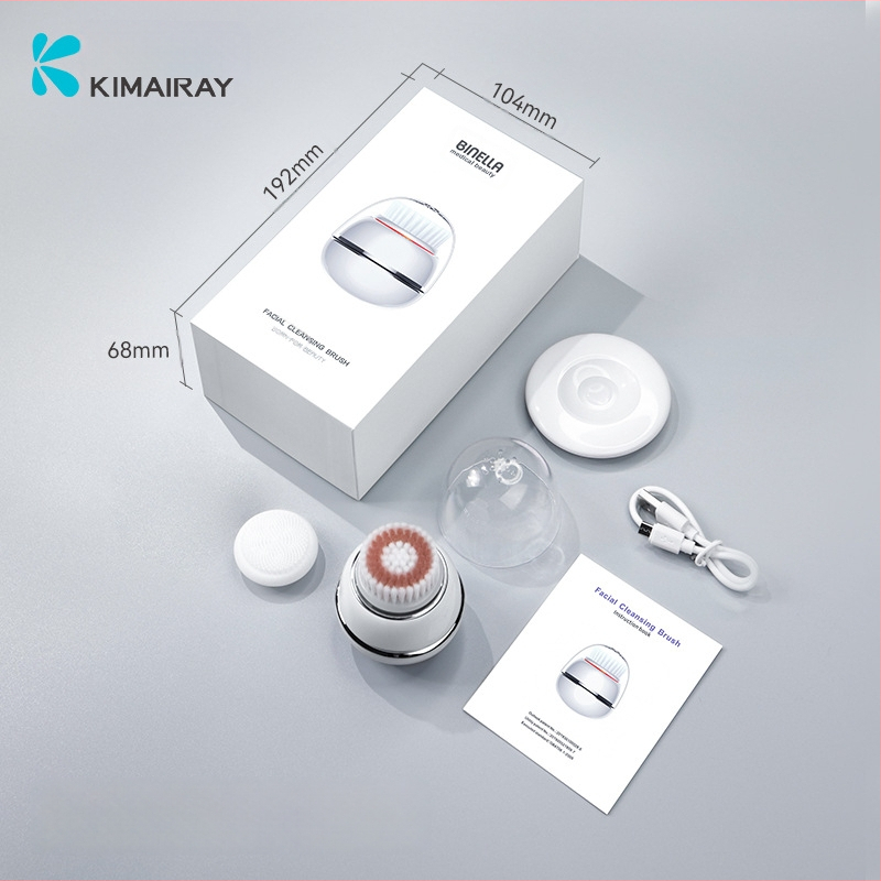 Elektrická silikonová čistiaca kefka na tvár – hlboké čistenie, čistenie pórov, vibrácie (elektrická, silikon, hlboké čistenie, čistenie pórov, vibrácie)