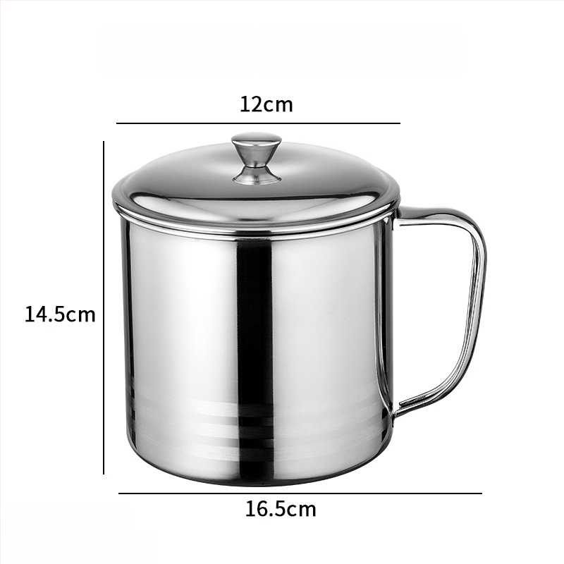 Detský pohár z nehrdzavejúcej ocele 304 s viečkom a držiakom