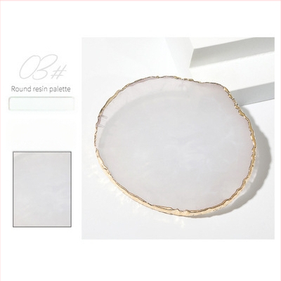 Paleta na nechty s krištáľovo achátovými kameňmi a okrúhlymi okrajmi mušlí, verzia na výstavu, mramorový vzor; Značka: Wanjia Embroidery; Pôvod: Guangzhou; Import: Nie; Licencovaná súkromná značka: Nie