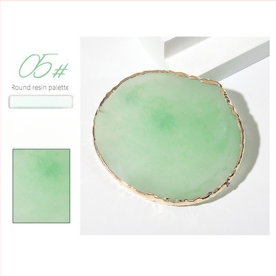 Paleta na nechty s krištáľovo achátovými kameňmi a okrúhlymi okrajmi mušlí, verzia na výstavu, mramorový vzor; Značka: Wanjia Embroidery; Pôvod: Guangzhou; Import: Nie; Licencovaná súkromná značka: Nie