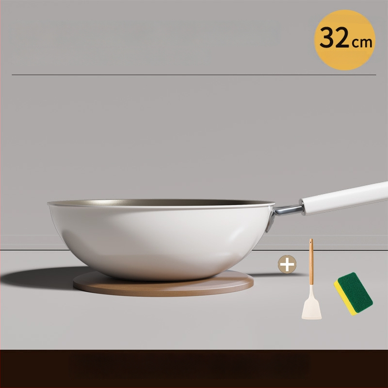 Wok s titanovým povlakom aplikovaným teplným striekaním, nepriľnavý, ploché dno, viečko z tvrdeného skla