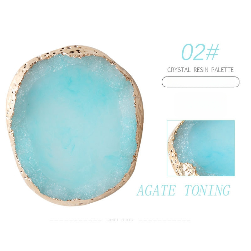 Honuo Japonský štýl manikúry – Displejová doska z agatovej, krištálovej a živicovej pre nechty, rekvizita na fotografovanie