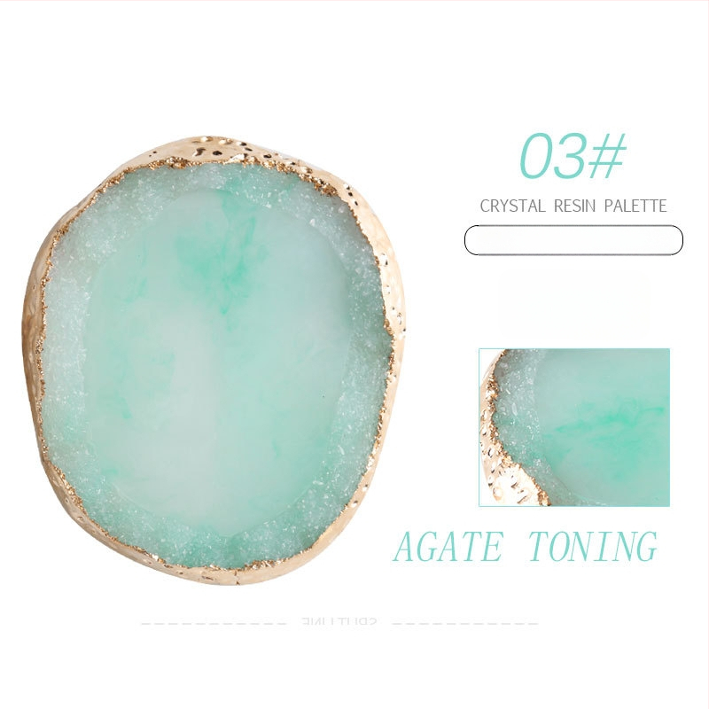 Honuo Japonský štýl manikúry – Displejová doska z agatovej, krištálovej a živicovej pre nechty, rekvizita na fotografovanie