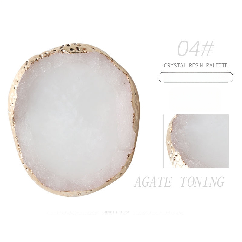 Honuo Japonský štýl manikúry – Displejová doska z agatovej, krištálovej a živicovej pre nechty, rekvizita na fotografovanie