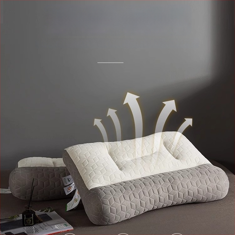 Latexový vankúš na podporu krku, obdĺžnikový tvar, prírodný latex, pletené jadro, výška jadra 10–15 cm