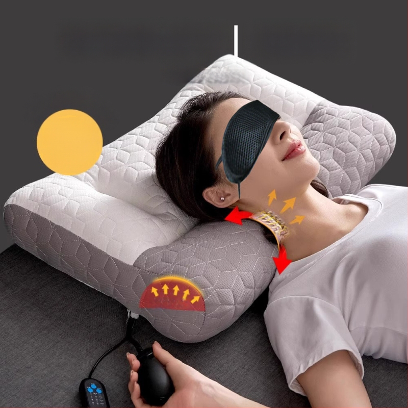 Latexový vankúš na podporu krku, obdĺžnikový tvar, prírodný latex, pletené jadro, výška jadra 10–15 cm