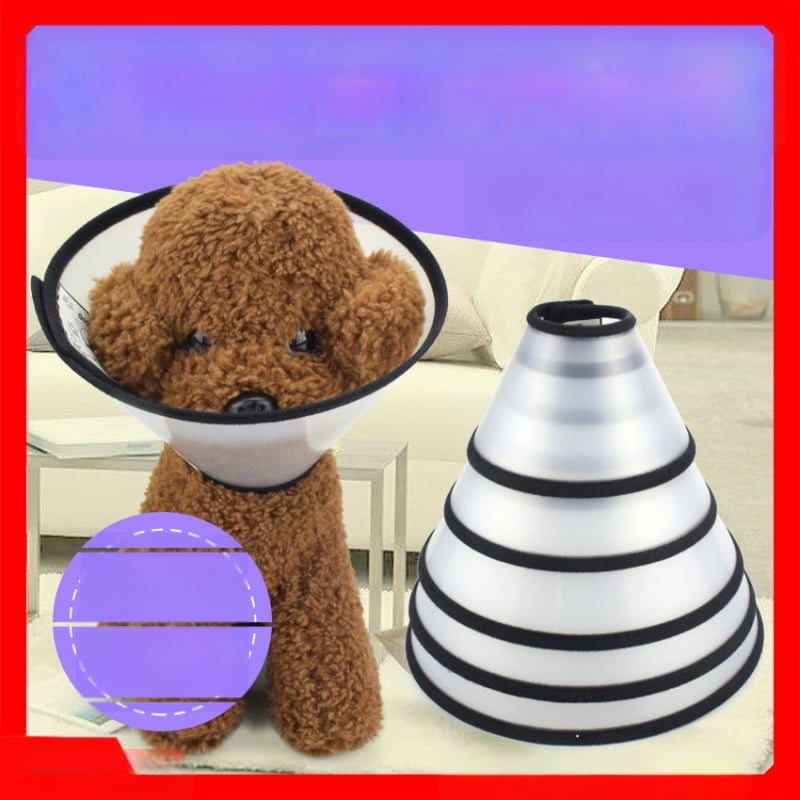 Елизабетова яка за кучета и котки – пластмасова, четири зони, две секции, поръчкова изработка, не подлежи на връщане