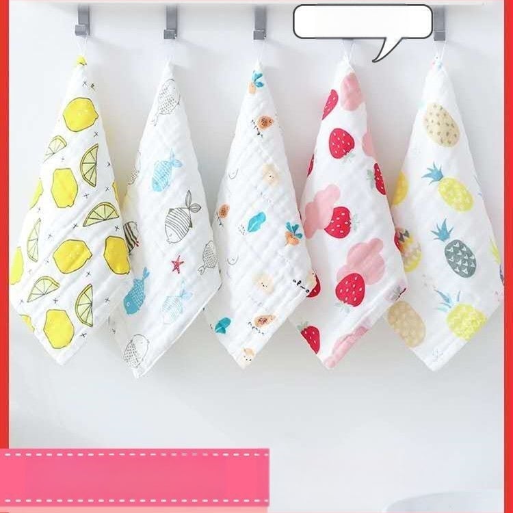 5-dielna sada bavlnených utierok s bubnovou priadzou na intímnu hygienu, 100% bavlna, savosť 11–15 s, mäkké pre bábätká