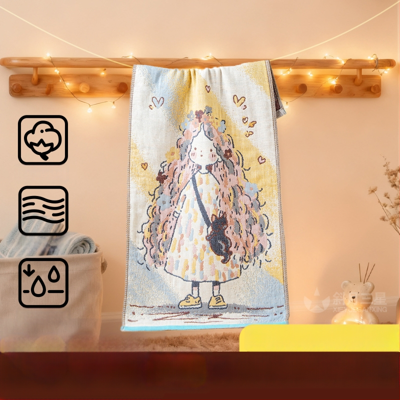 Βρεφική πετσέτα προσώπου, μαλακή, φιλική προς το δέρμα και απορροφητική — γάζα ύφασμα, 95 g, Μάρκα Slanting Moon Three Stars