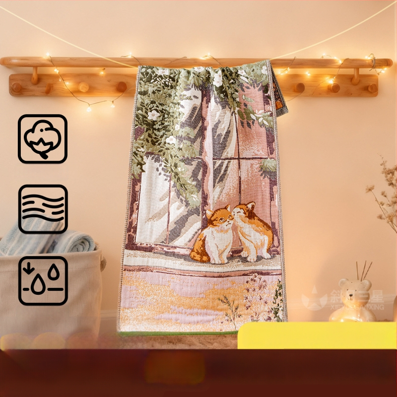 Βρεφική πετσέτα προσώπου, μαλακή, φιλική προς το δέρμα και απορροφητική — γάζα ύφασμα, 95 g, Μάρκα Slanting Moon Three Stars