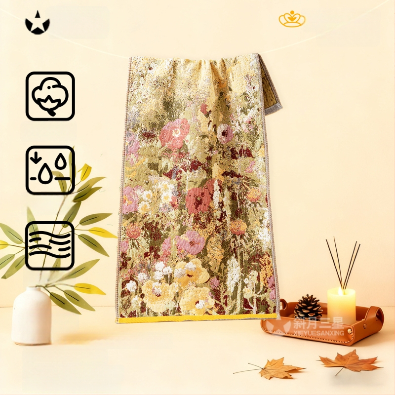 Βρεφική πετσέτα προσώπου, μαλακή, φιλική προς το δέρμα και απορροφητική — γάζα ύφασμα, 95 g, Μάρκα Slanting Moon Three Stars