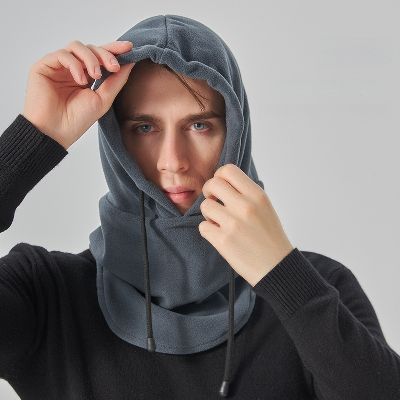 Maska na jazdu na bicykli z polar fleece a spandexu, vetruodolná a teplá, vysoká elasticita, úplné krytie tváre, pre lyžovanie a cyklistiku.