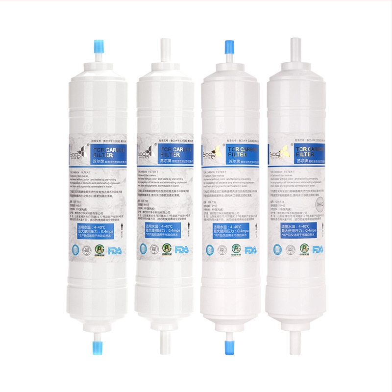 Filtračná vložka Sauer Small T33 pre čistič vody, kokosový aktívovaný uhlík, 8-palcový kartridž, odstraňuje usadeniny a zlepšuje chuť