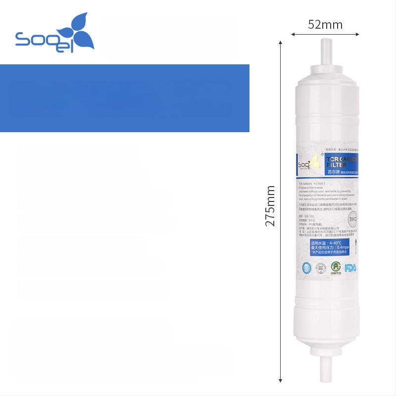 Filtračná vložka Sauer Small T33 pre čistič vody, kokosový aktívovaný uhlík, 8-palcový kartridž, odstraňuje usadeniny a zlepšuje chuť