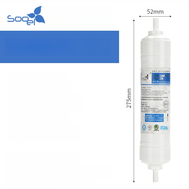 Filtračná vložka Sauer Small T33 pre čistič vody, kokosový aktívovaný uhlík, 8-palcový kartridž, odstraňuje usadeniny a zlepšuje chuť