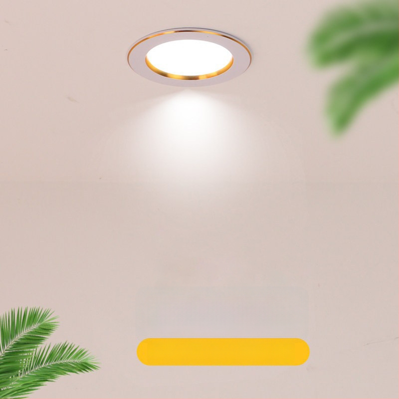 LED podhľadové downlight, skrytá inštalácia, trojfarebná regulácia farby, 220V, plastové puzdro