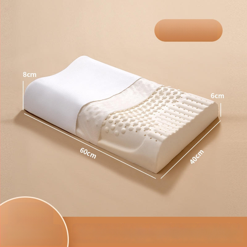 Vankúš z prírodného latexu s vlnitým tvarom, obsah latexu ≥90%, poťah z polyesteru, značka Half dark moon