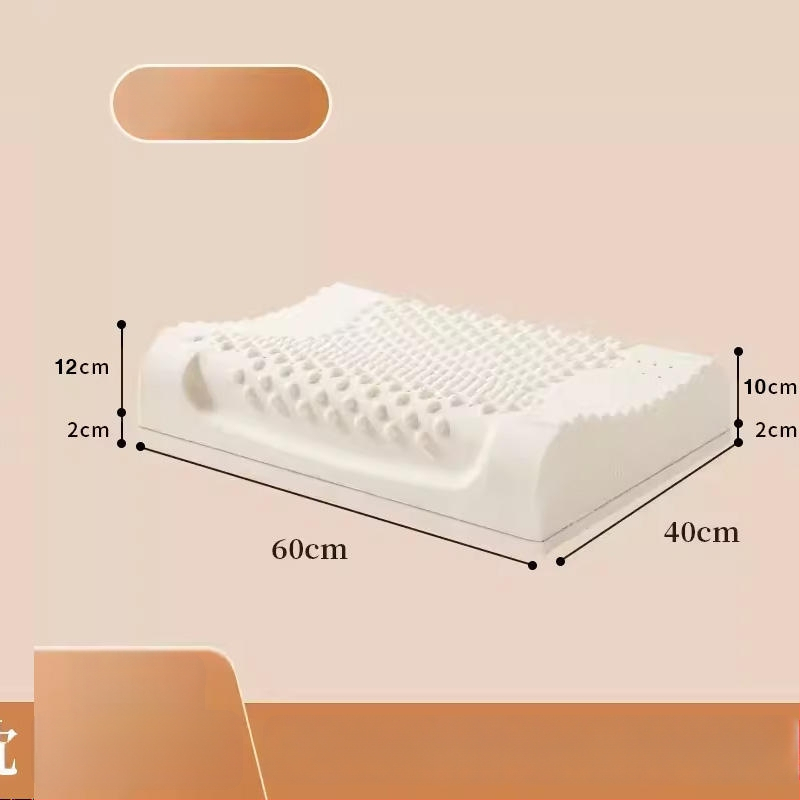 Vankúš z prírodného latexu s vlnitým tvarom, obsah latexu ≥90%, poťah z polyesteru, značka Half dark moon