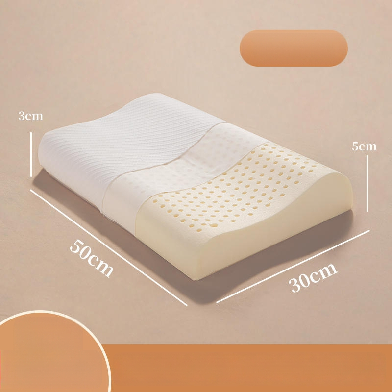 Vankúš z prírodného latexu s vlnitým tvarom, obsah latexu ≥90%, poťah z polyesteru, značka Half dark moon