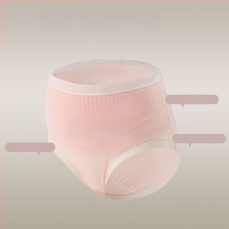 Tehotenské nohavičky z bavlny, vysoký pás, antibakteriálne, s predĺženým rozkrokom, priedušná podpora bruška