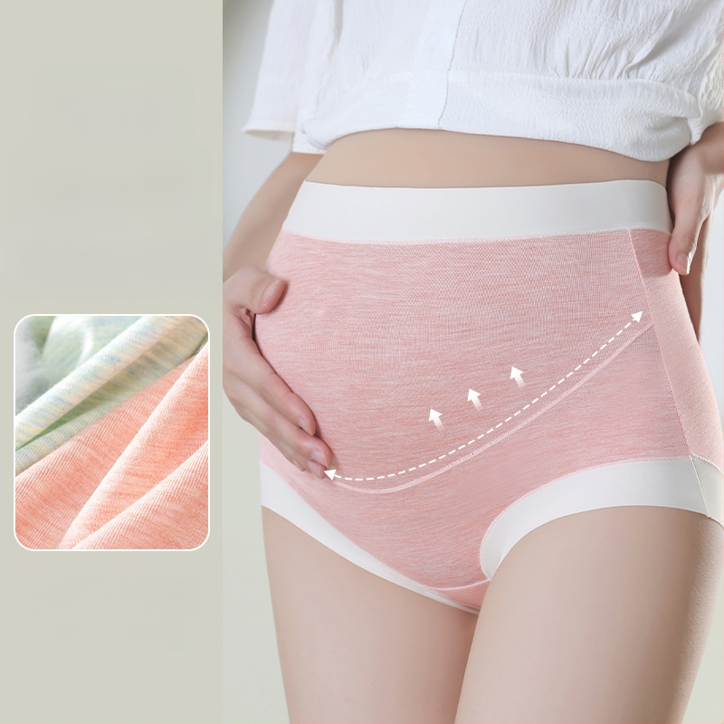 Tehotenské spodné prádlo, vysoký pás, kontrola brucha, priedušné, antibakteriálne, modal