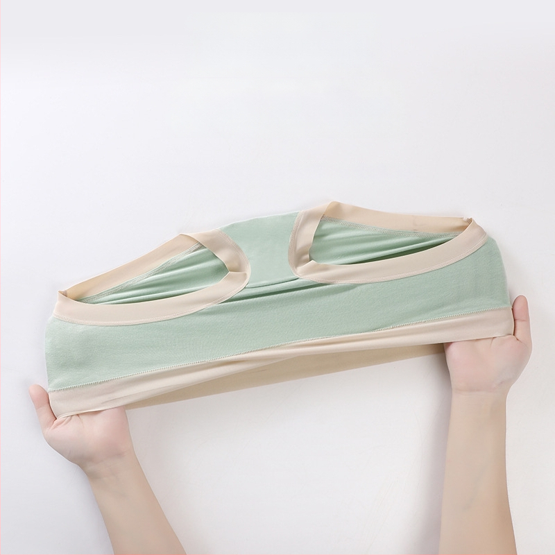 Tehotenské spodné prádlo z modalu, nízky pás, podpora bruška, farebný blok vzor, pletené šortky (Modal 90–95%, Bavlna 100%, Tkanina 50 count)