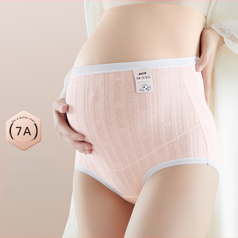 Tehotenské spodné prádlo s vysokým pásom a oporou brucha, bavlna, antibakteriálny Jacquard