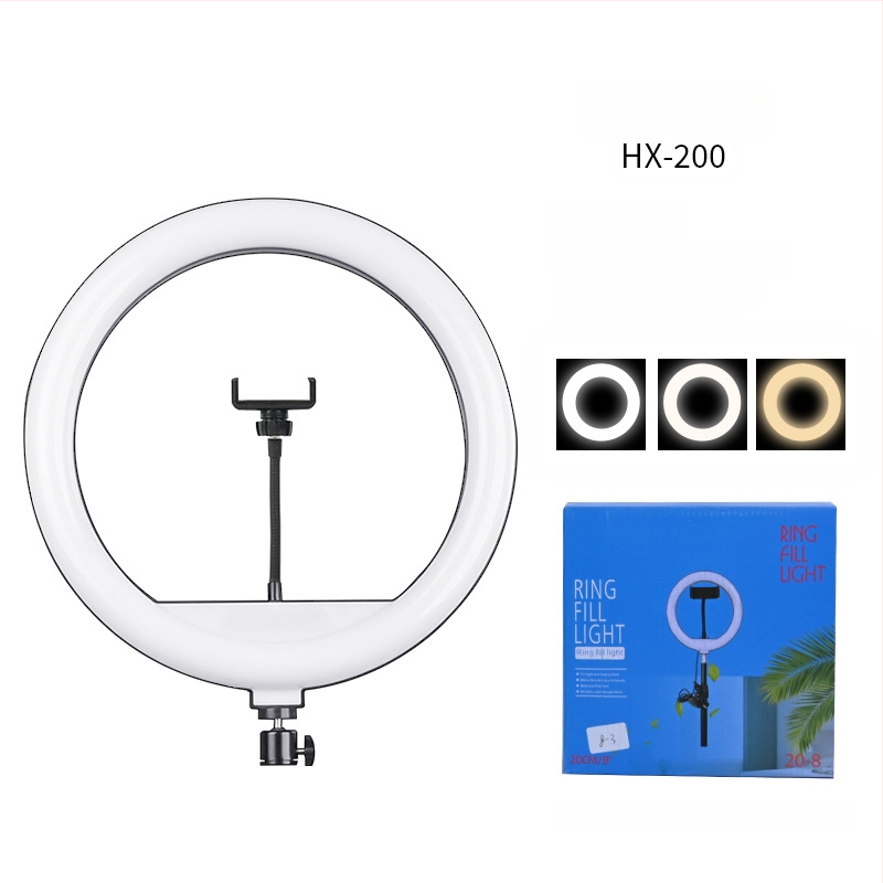 LED пръстен осветление за жив стрийминг и fotografия, 3 температури на светлината, 10–50W, 220V, персонализирана обработка