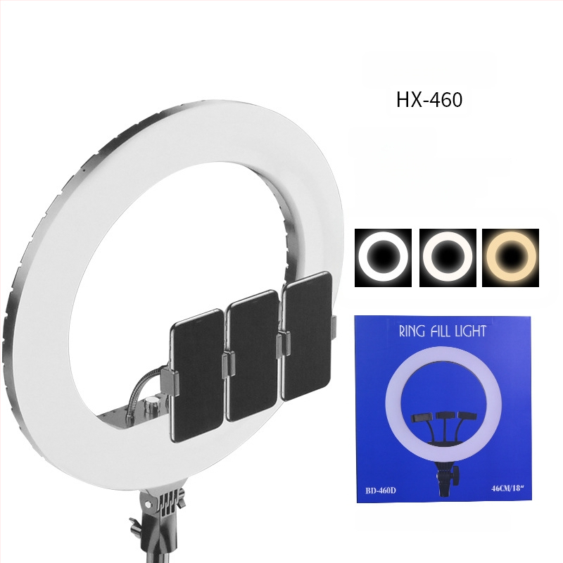 LED пръстен осветление за жив стрийминг и fotografия, 3 температури на светлината, 10–50W, 220V, персонализирана обработка