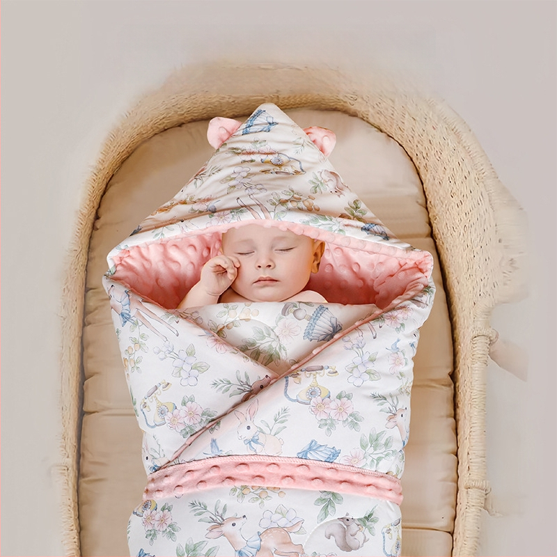 Пелена за завиване за новородени, дебела и ветроустойчива, тегло 0.55–1.0 кг, за пролет и есен
