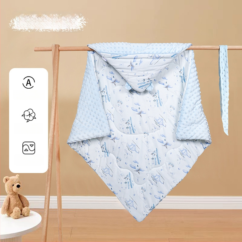 Пелена за завиване за новородени, дебела и ветроустойчива, тегло 0.55–1.0 кг, за пролет и есен