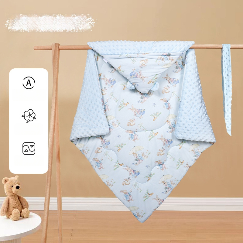 Пелена за завиване за новородени, дебела и ветроустойчива, тегло 0.55–1.0 кг, за пролет и есен