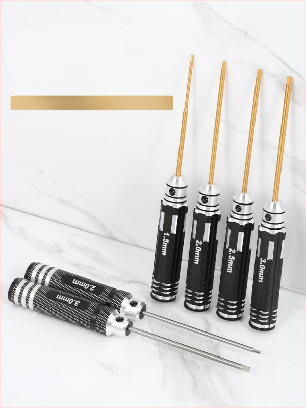 Set šesťuholníkových skrutkovačov pre model lietadla 1.27/1.3/1.5/2.5 mm, 6‑uholník