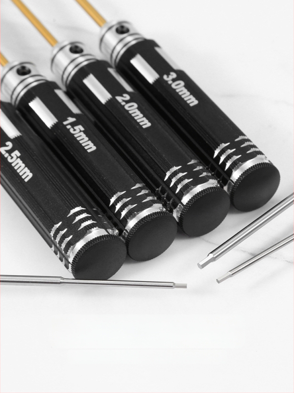 Set šesťuholníkových skrutkovačov pre model lietadla 1.27/1.3/1.5/2.5 mm, 6‑uholník