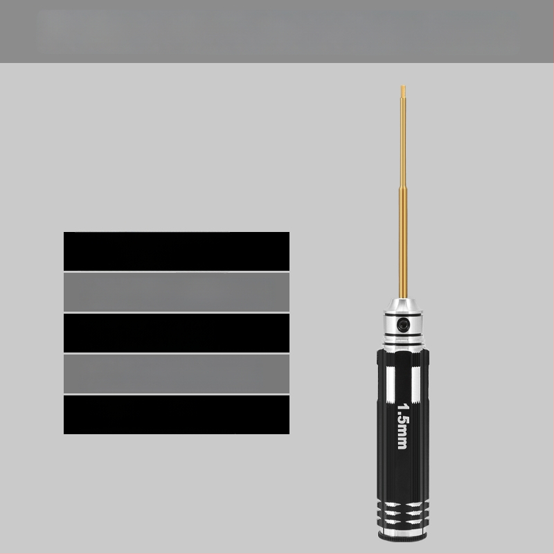 Set šesťuholníkových skrutkovačov pre model lietadla 1.27/1.3/1.5/2.5 mm, 6‑uholník