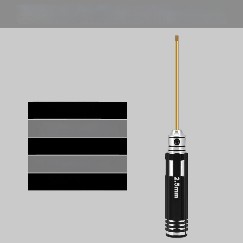 Set šesťuholníkových skrutkovačov pre model lietadla 1.27/1.3/1.5/2.5 mm, 6‑uholník