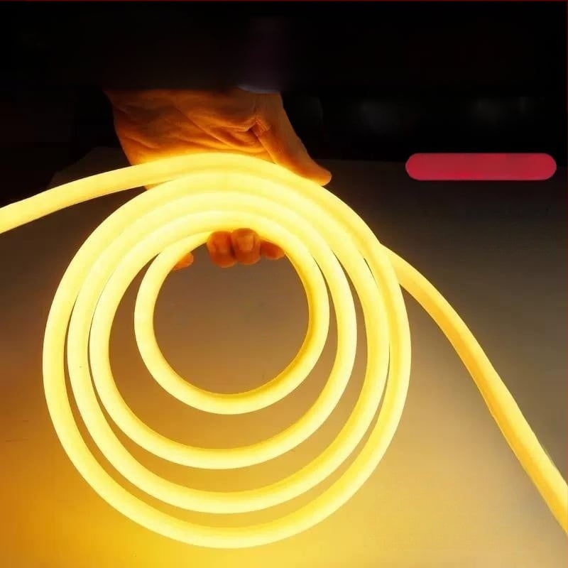 Bandă LED circulară - flexibilă din silicon, pentru exterior, rezistentă la apă (Nu este importată; Fără certificare; Nu este plătitor general de TVA)