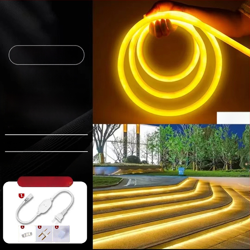 Bandă LED circulară - flexibilă din silicon, pentru exterior, rezistentă la apă (Nu este importată; Fără certificare; Nu este plătitor general de TVA)