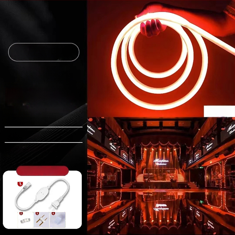 Bandă LED circulară - flexibilă din silicon, pentru exterior, rezistentă la apă (Nu este importată; Fără certificare; Nu este plătitor general de TVA)