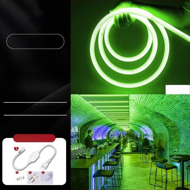 Bandă LED circulară - flexibilă din silicon, pentru exterior, rezistentă la apă (Nu este importată; Fără certificare; Nu este plătitor general de TVA)