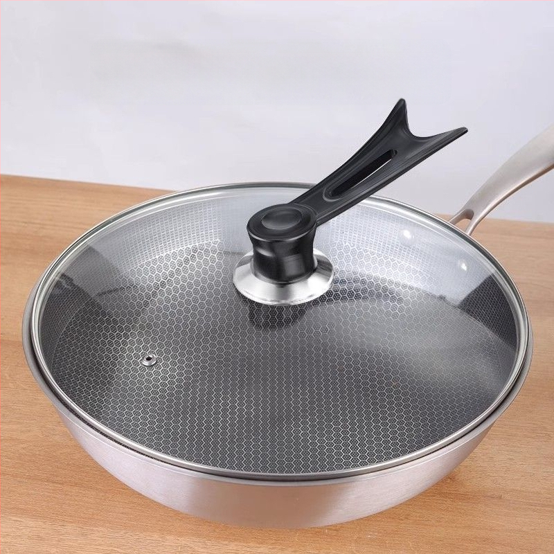 Pokrievka z tvrdeného skla, univerzálna pokrievka na wok a panvicu, moderný minimalistický štýl