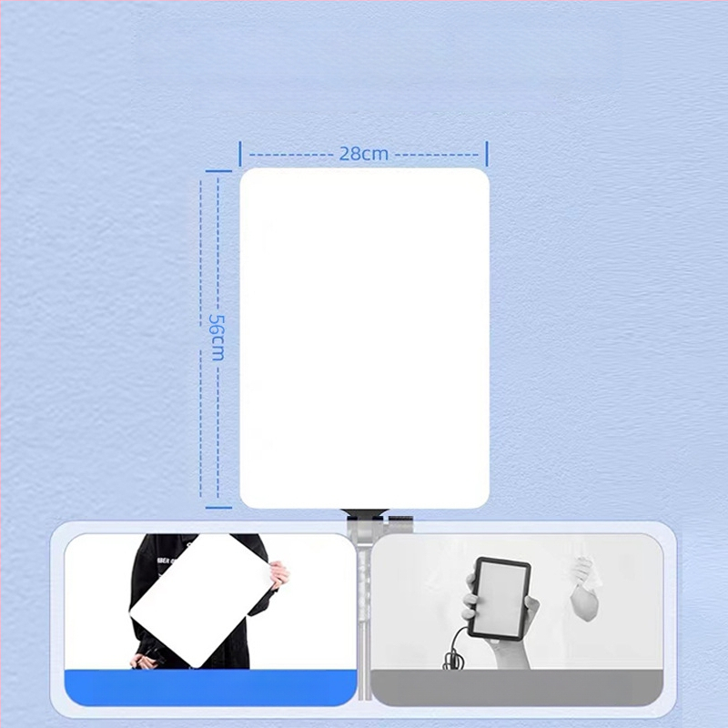 LED панел светлина за лайв стрийминг и фотозаснемане; преносима, 51-100W, 220V, вертикален монтаж, вътрешно видеозаснемане