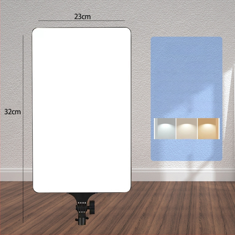 LED панел светлина за лайв стрийминг и фотозаснемане; преносима, 51-100W, 220V, вертикален монтаж, вътрешно видеозаснемане