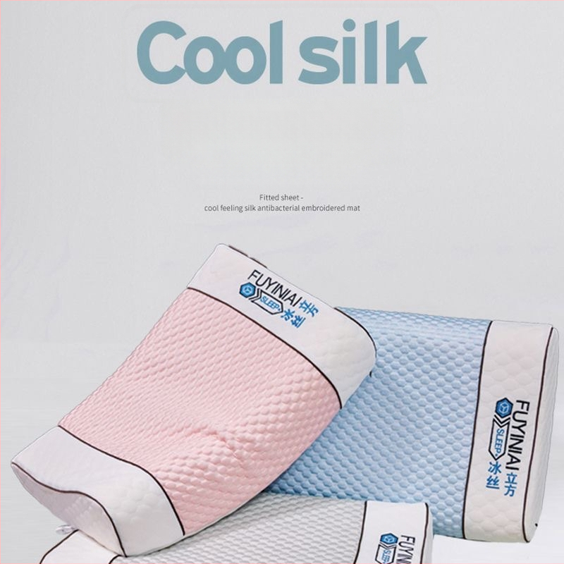 Yaslh latexový vankúš s jadrom Ice Beans, obdĺžnikový tvar, prírodný latex, obsah latexu viac ako 90%