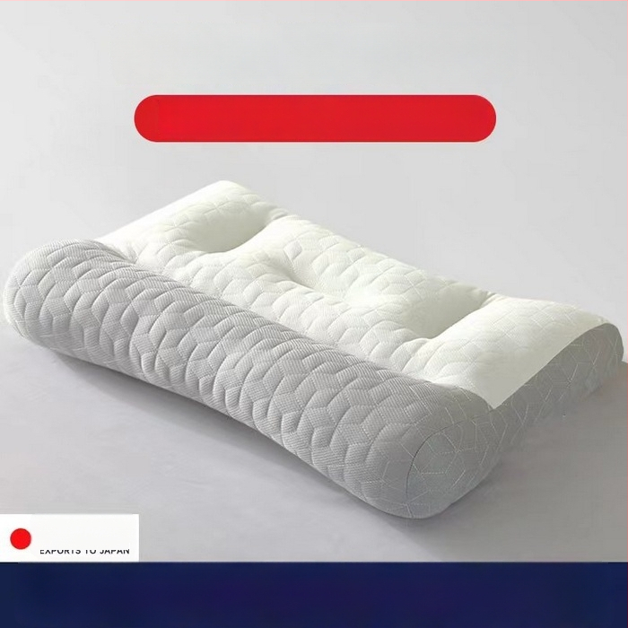 Set dvoch latexových vankúšov pre oporu krku – obdĺžnikový tvar, pletené jadro, latexový obsah 80–90%, vhodné pre bočné a chrbtové spanie