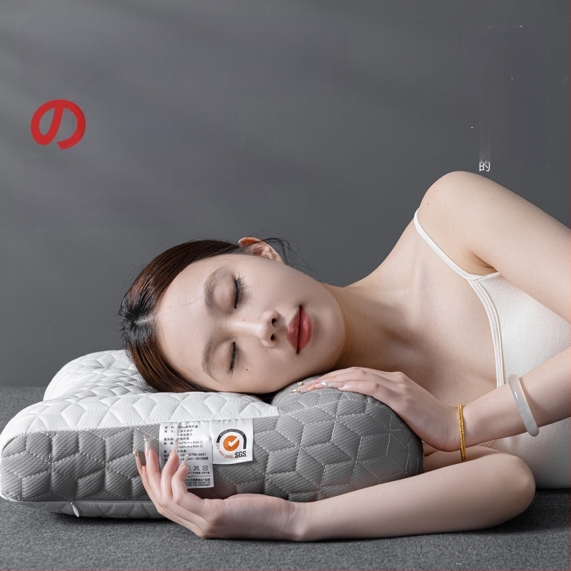 Set dvoch latexových vankúšov pre oporu krku – obdĺžnikový tvar, pletené jadro, latexový obsah 80–90%, vhodné pre bočné a chrbtové spanie