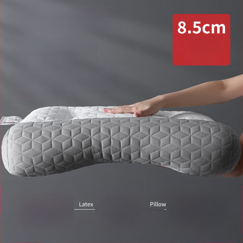 Set dvoch latexových vankúšov pre oporu krku – obdĺžnikový tvar, pletené jadro, latexový obsah 80–90%, vhodné pre bočné a chrbtové spanie